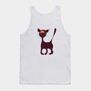 Happy cat Tank Top